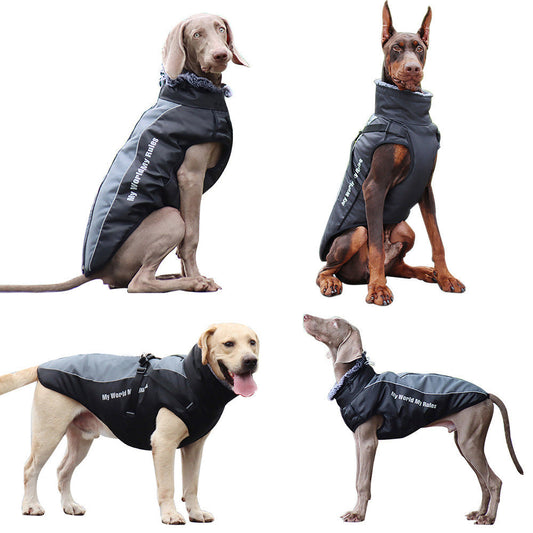 Warm Reflective Dog Coat – Waterproof Thickened Pet Vest Jacket