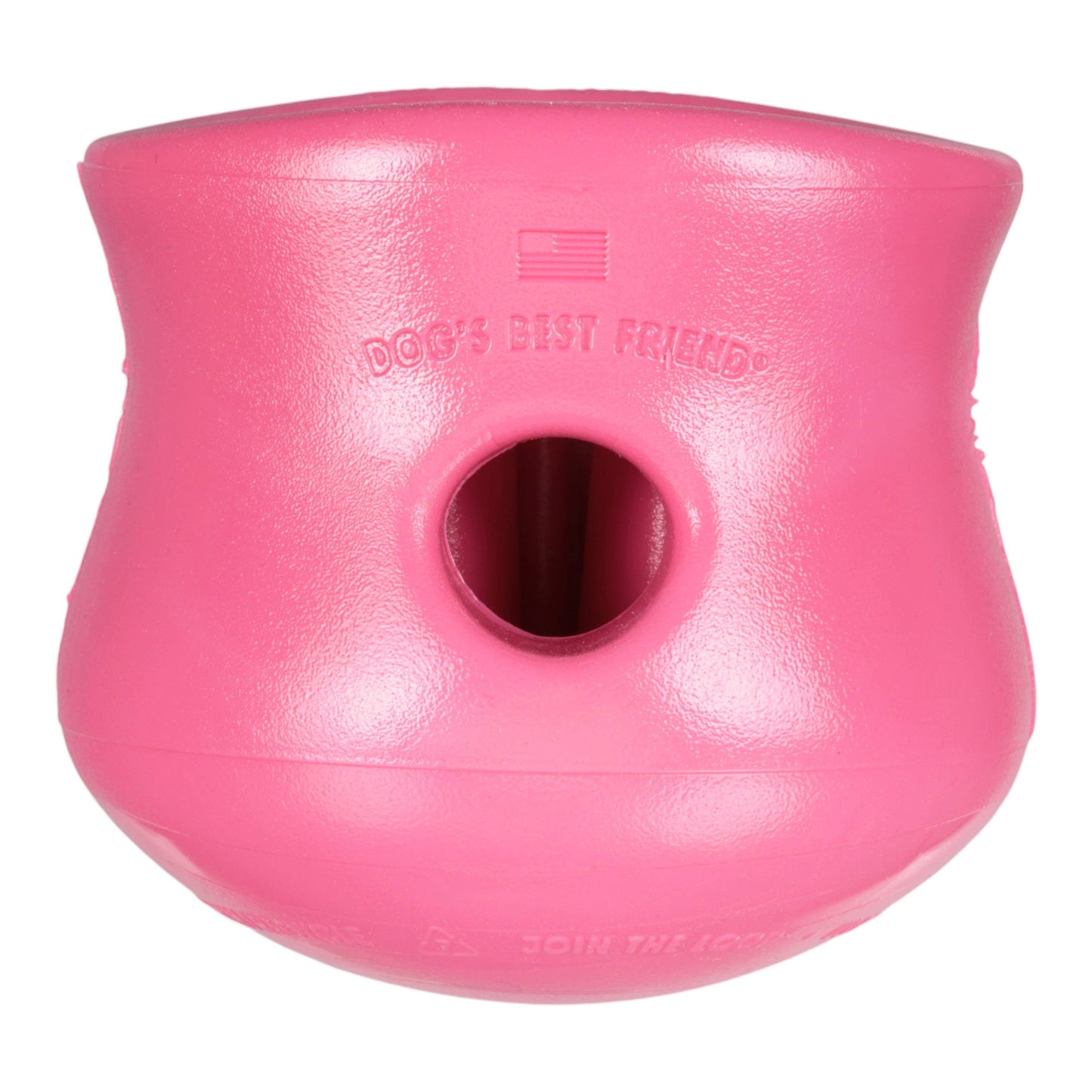 West Paw Toppl Geranium Treat Toy – Puzzle Feeder for Moderate Chewers