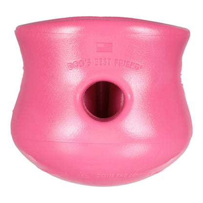 West Paw Toppl Geranium Treat Toy – Puzzle Feeder for Moderate Chewers