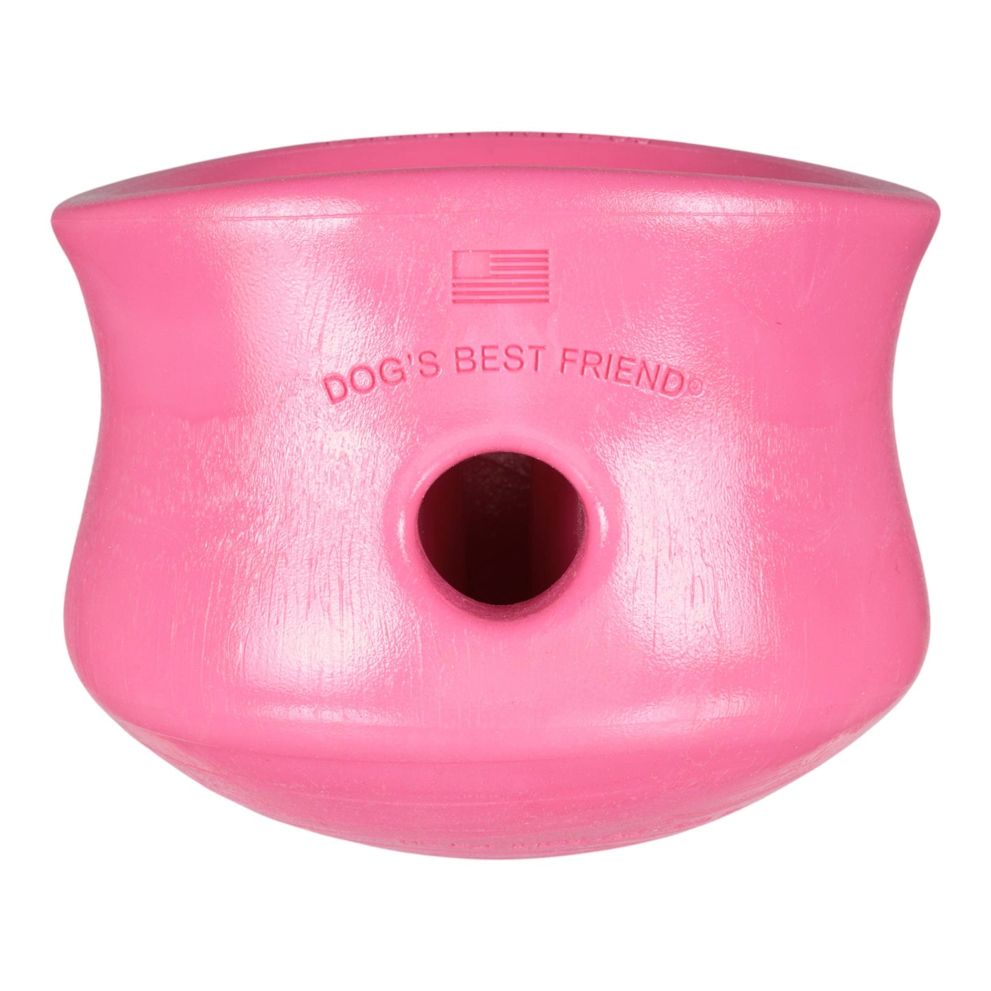 West Paw Toppl Geranium Treat Toy – Puzzle Feeder for Moderate Chewers