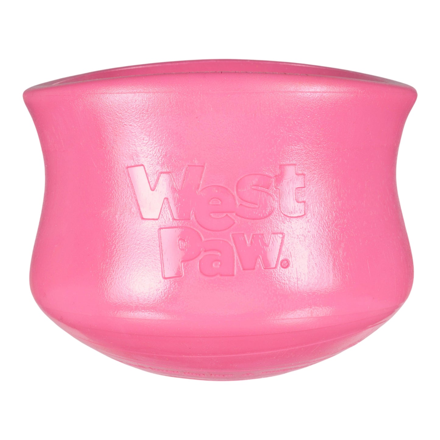 West Paw Toppl Geranium Treat Toy – Puzzle Feeder for Moderate Chewers