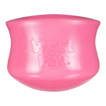 West Paw Toppl Geranium Treat Toy – Puzzle Feeder for Moderate Chewers