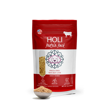 Holi Classic Dog Food Topper Variety Pack – Beef Liver, Lamb Liver & Chicken Breast