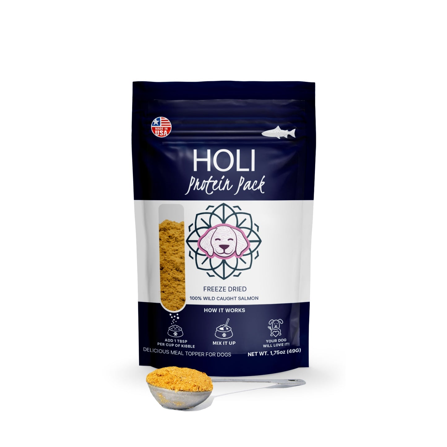 Holi Surf, Turf & Sky Dog Food Topper Variety Pack – Beef Liver, Salmon & Chicken