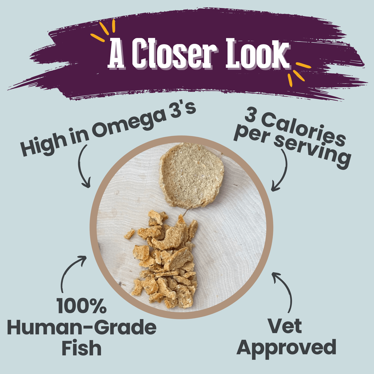 Farm to Pet Fish Crumbles All-Natural Walleye Cat Treats