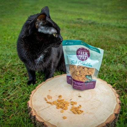 Farm to Pet Fish Crumbles All-Natural Walleye Cat Treats