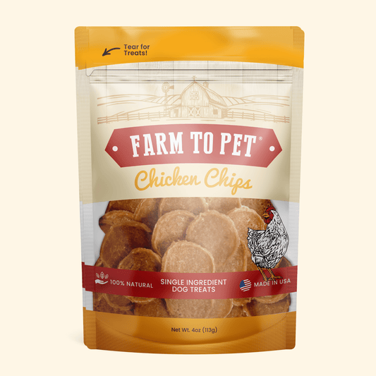 Farm to Pet Chicken Chips Single-Ingredient Dog Treats