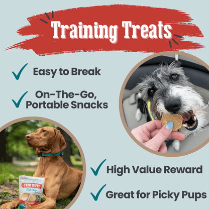 Farm to Pet Fish Chips Wild-Caught Walleye Dog Treats