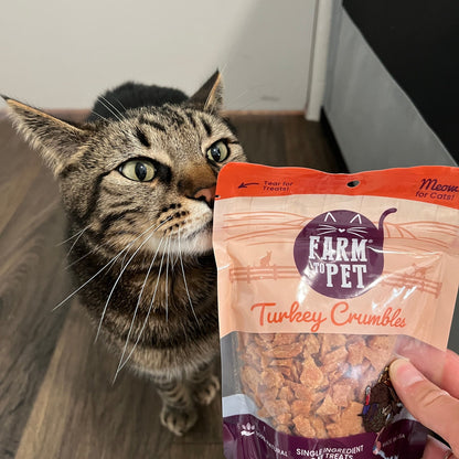Farm to Pet Turkey Crumbles Grain-Free Cat Treats