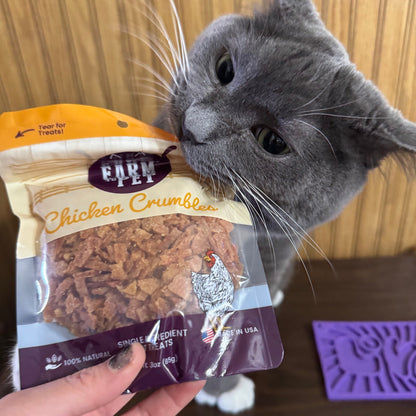 Farm to Pet Chicken Crumbles Single-Ingredient Cat Treats