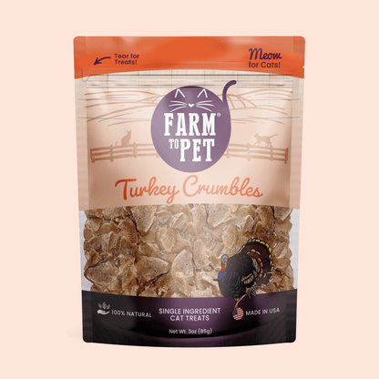 Farm to Pet Turkey Crumbles Grain-Free Cat Treats