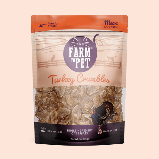 Farm to Pet Turkey Crumbles Grain-Free Cat Treats
