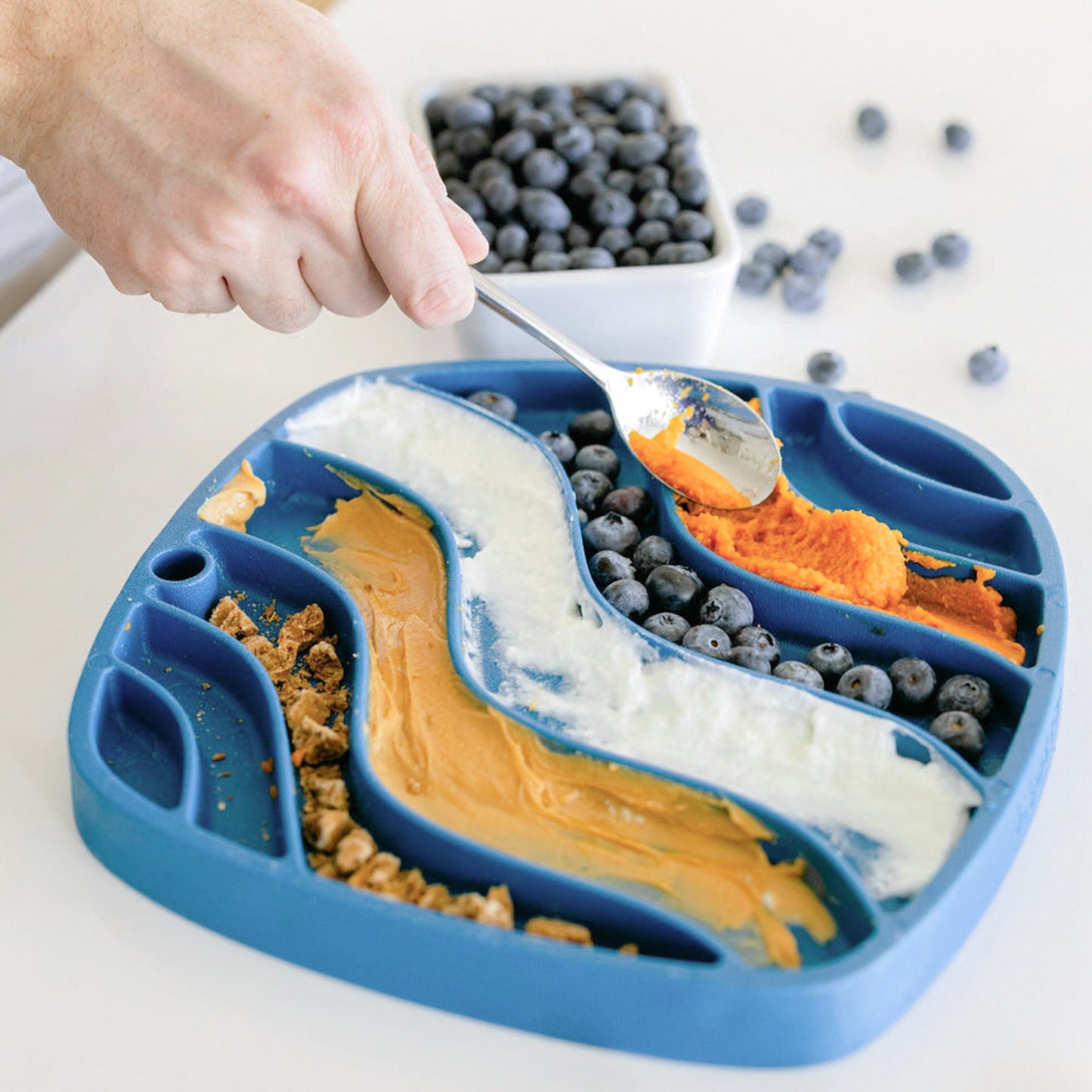 West Paw Waves Feast Mat – Slow Feeder & Lick Mat for Dogs