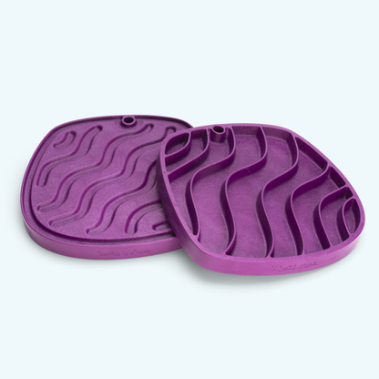 West Paw Waves Feast Mat – Slow Feeder & Lick Mat for Dogs