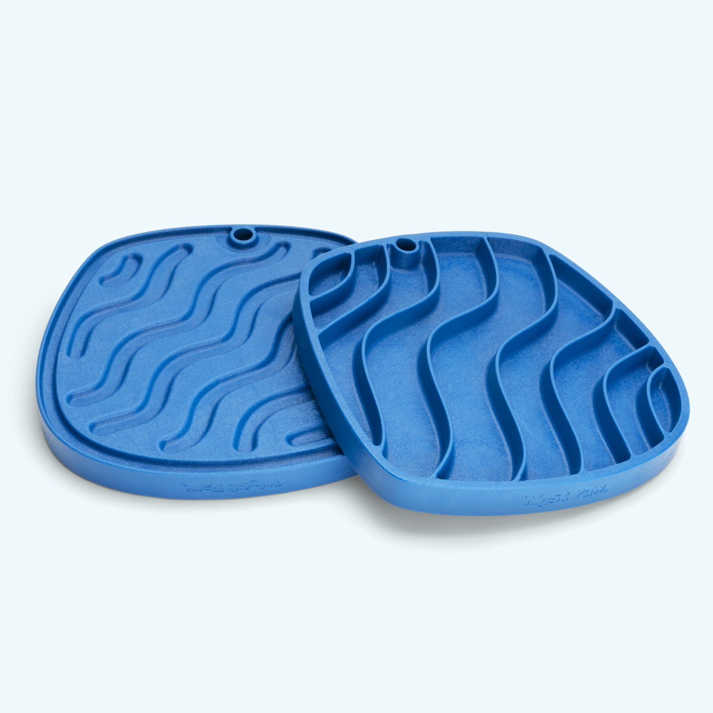 West Paw Waves Feast Mat – Slow Feeder & Lick Mat for Dogs
