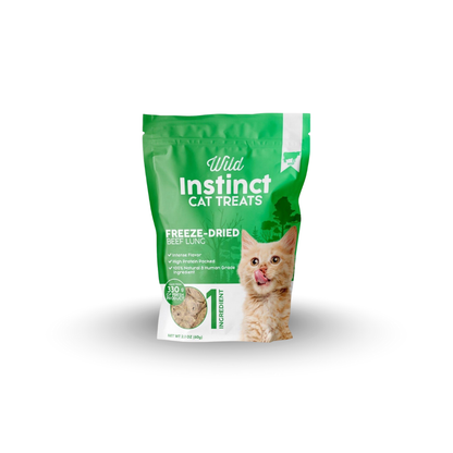 Wild Instinct Freeze-Dried Beef Lung Cat Treats - 2.1 oz