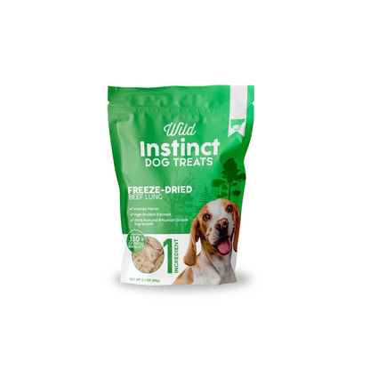 Wild Instinct Freeze-Dried Beef Lung Dog Treats - 2.1 oz