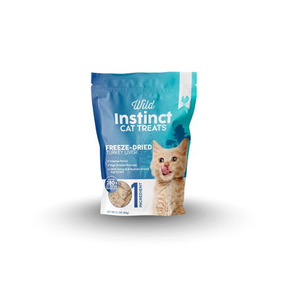 Wild Instinct Freeze-Dried Turkey Liver Cat Treats - 2.1 oz