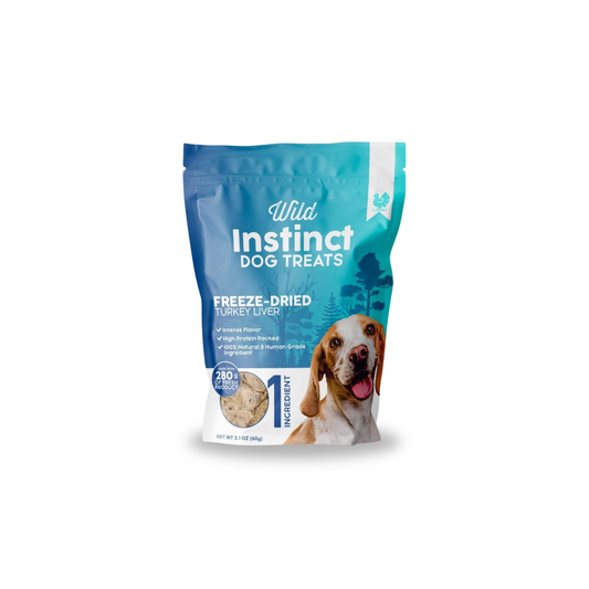 Wild Instinct Freeze-Dried Turkey Liver Dog Treats - 2.1 oz