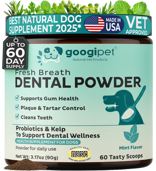 Googipet Fresh Breath Dental Powder for Dogs