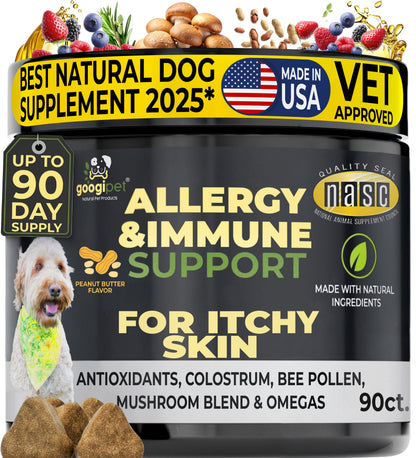 Googipet Allergy & Immune Support Chews for Dogs – Peanut Butter