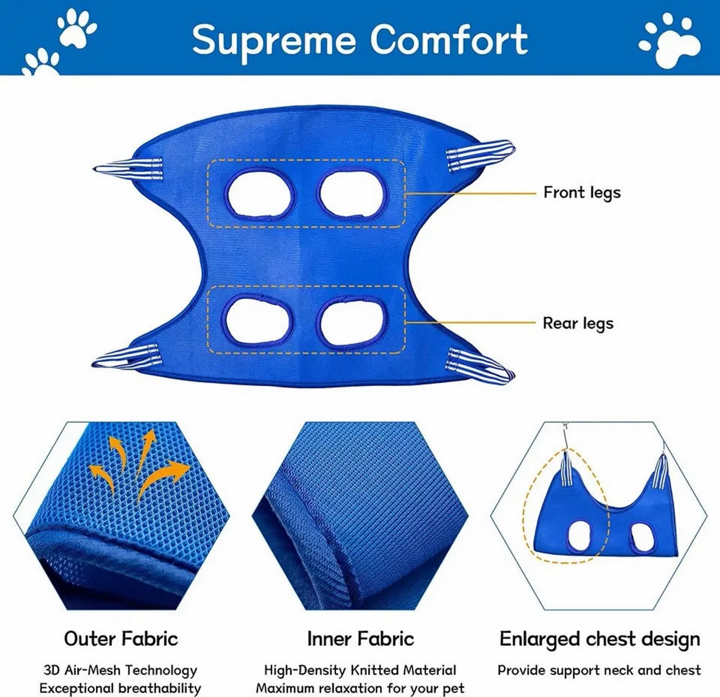 Pet Grooming Sling for Dogs & Cats