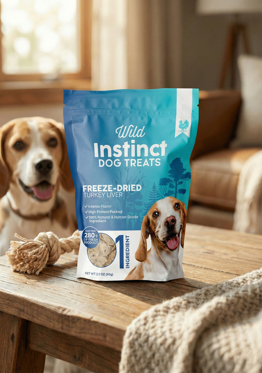 Wild Instinct Freeze-Dried Turkey Liver Dog Treats - 2.1 oz