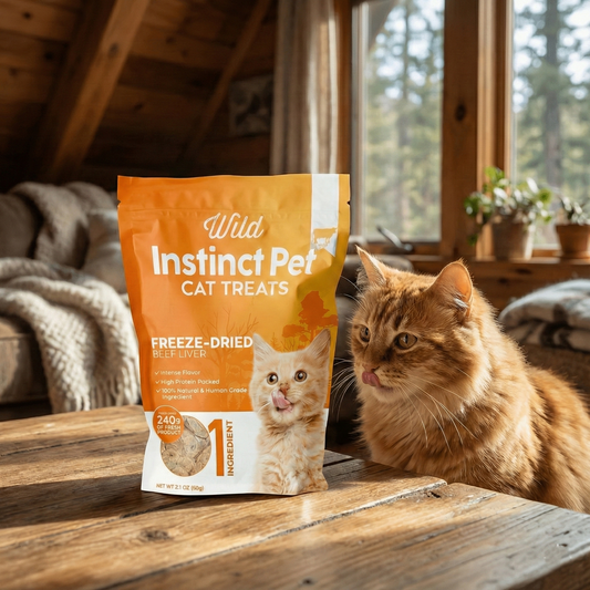 Wild Instinct Freeze-Dried Beef Liver Cat Treats - 2.1 oz