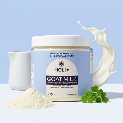 Holi Powdered Goat Milk for Dogs & Cats – Single-Ingredient Topper & Milk Replacer