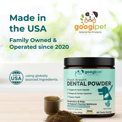 Googipet Fresh Breath Dental Powder for Dogs