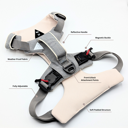 Magnetic No-Pull Dog Harness – One-Hand Clip Design