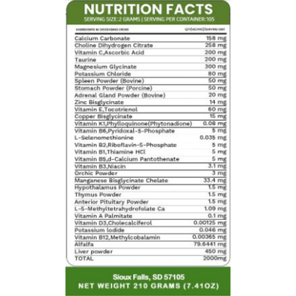 Holistic Total Body Support Multivitamin for Dogs & Cats