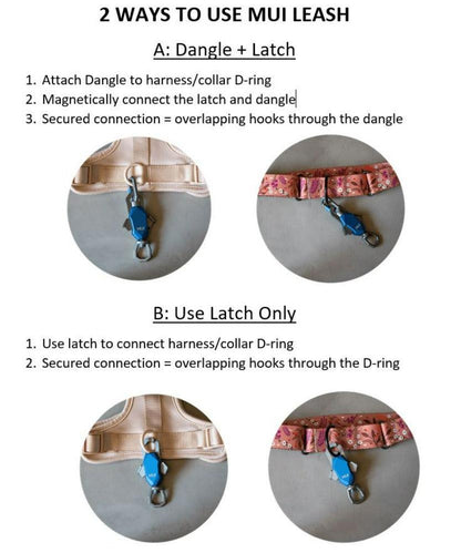 Patented Magnetic Dog Leash – One-Hand Connect & Release