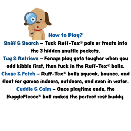 HuggleHounds HuggleSnuffles SnuffleSphere Puzzle Ball Dog Toy