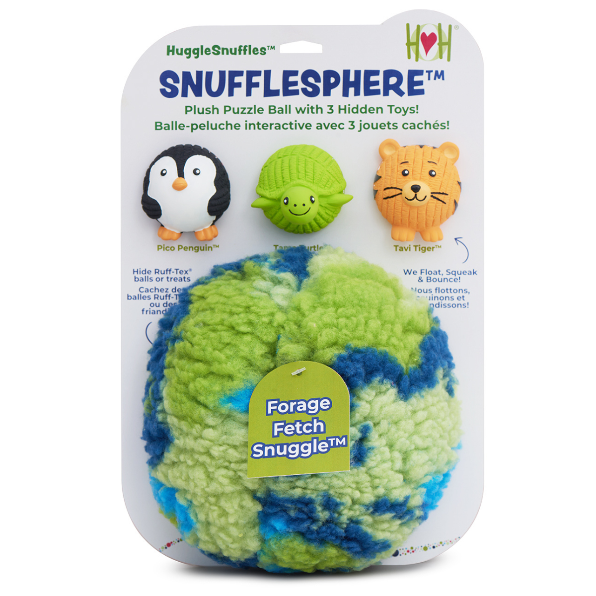 HuggleHounds HuggleSnuffles SnuffleSphere Puzzle Ball Dog Toy