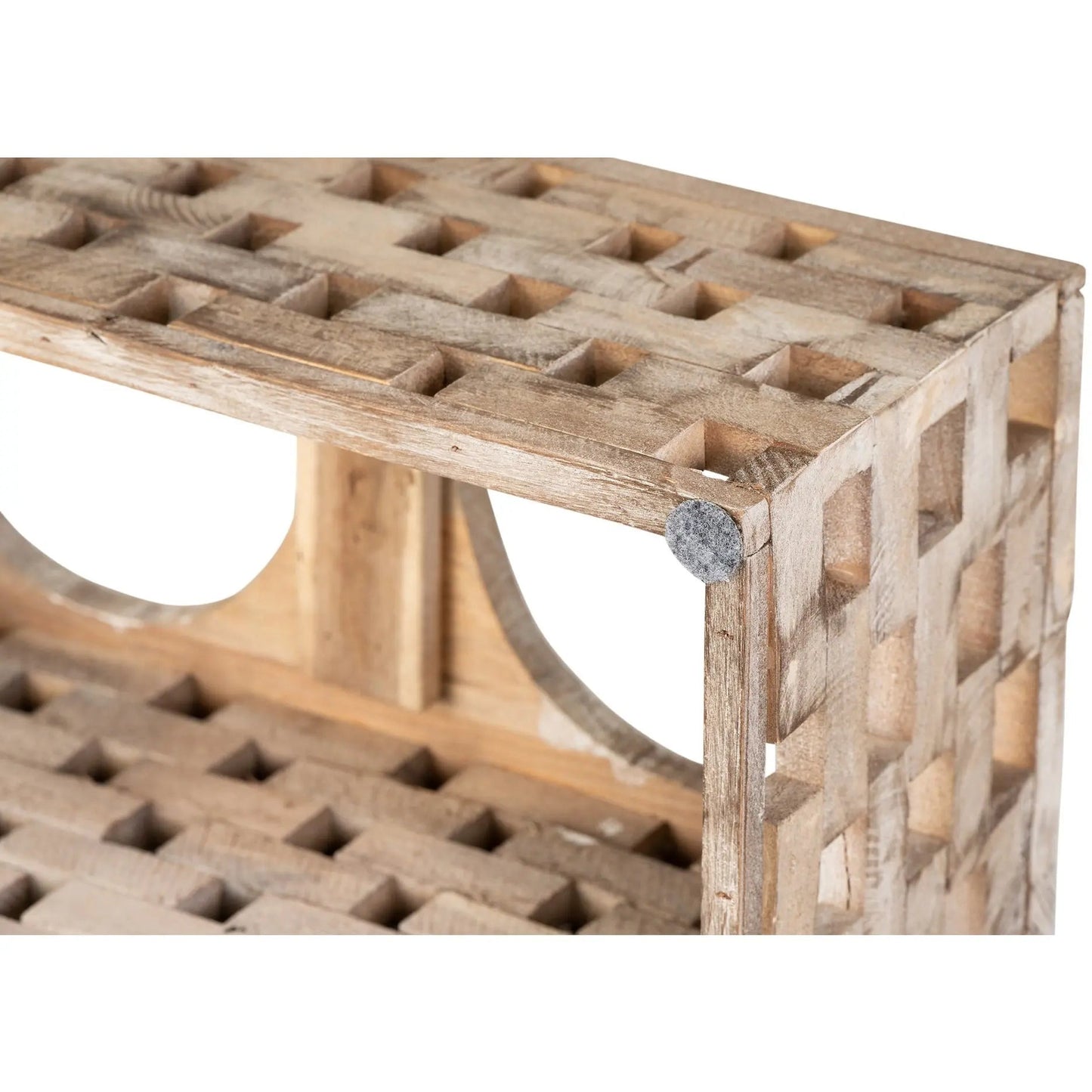 Huntley Pet Elevated Double Bowl Feeder – Raised Wood Dog &amp; Cat Feeding Station