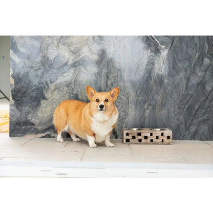 Huntley Pet Elevated Double Bowl Feeder – Raised Wood Dog &amp; Cat Feeding Station