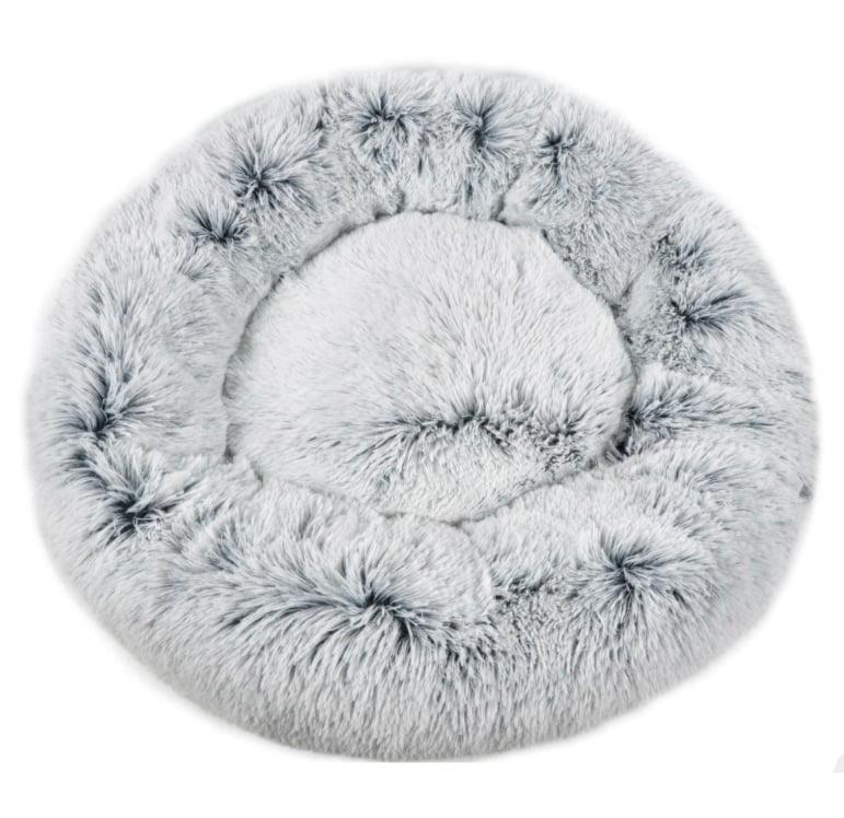 Mr. Peanut’s 28” OrthoPlush Pet Bed – Snowflake White Two-Tone Orthopedic Dog &amp; Cat Bed