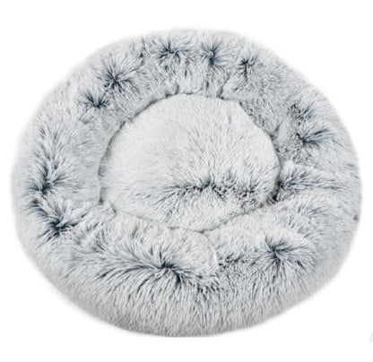 Mr. Peanut’s 28” OrthoPlush Pet Bed – Snowflake White Two-Tone Orthopedic Dog &amp; Cat Bed