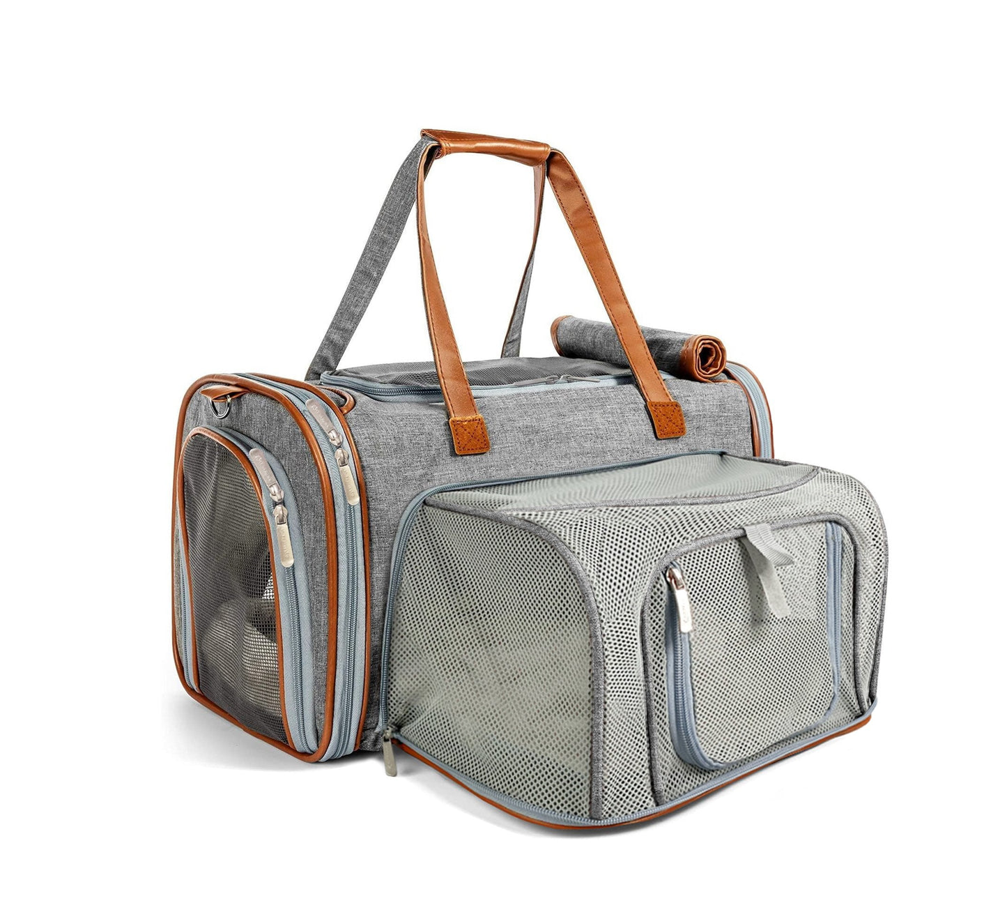 Mr. Peanut’s Gold Series Mini Expandable Pet Carrier – FAA Airline-Friendly Travel Carrier