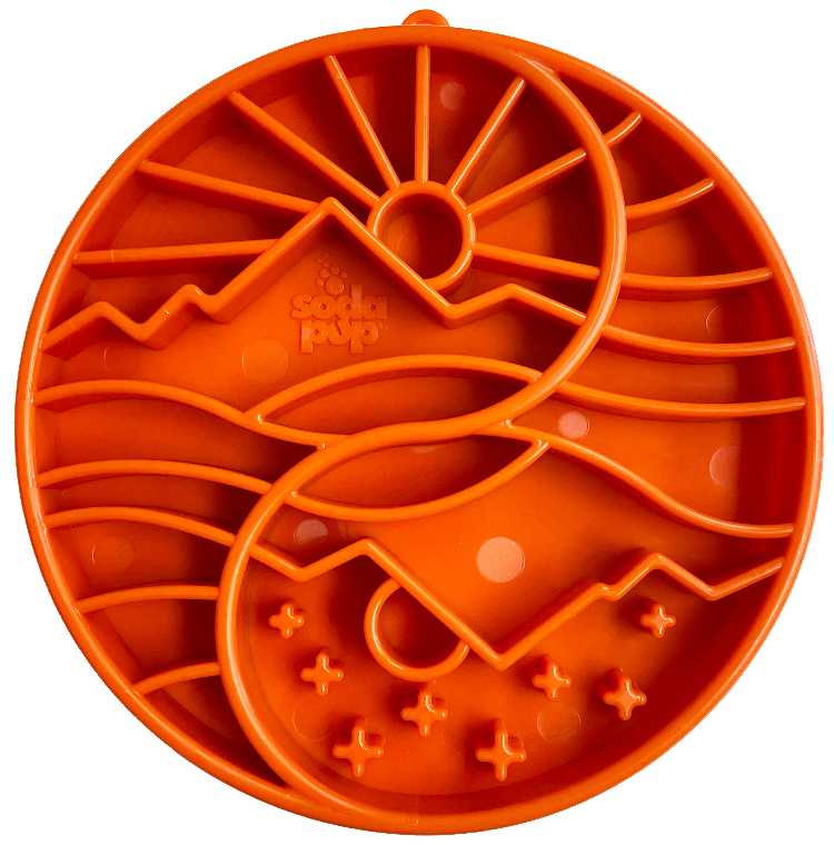 Sun & Moon eTray Slow Feeder Dog Bowl – Shallow Enrichment Tray