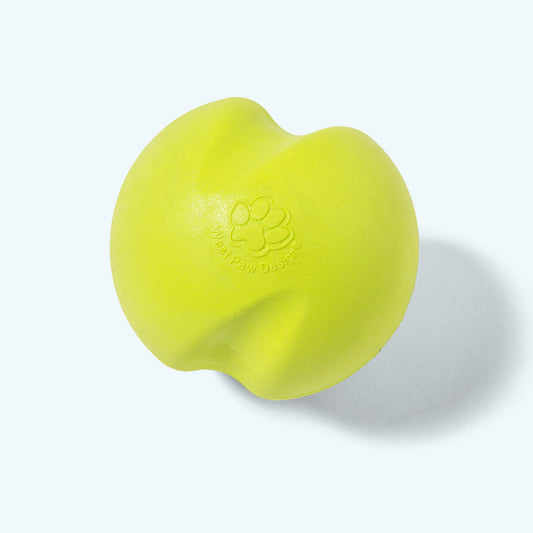 West Paw Jive Dog Ball – Tough Fetch Toy for Strong Chewers