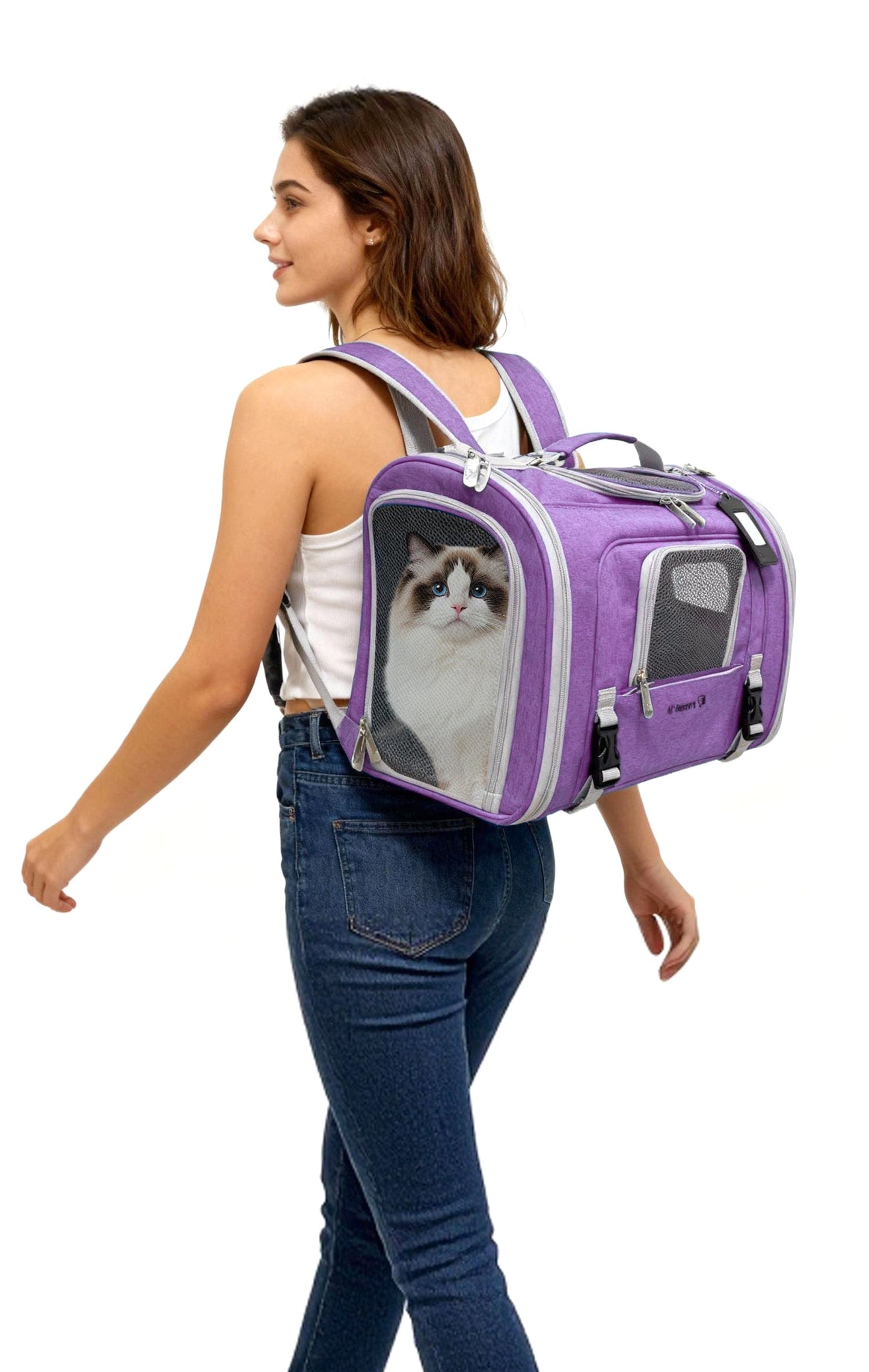 Mr. Peanut’s Monterey Horizontal Backpack Pet Carrier – FAA Airline-Friendly Travel Carrier