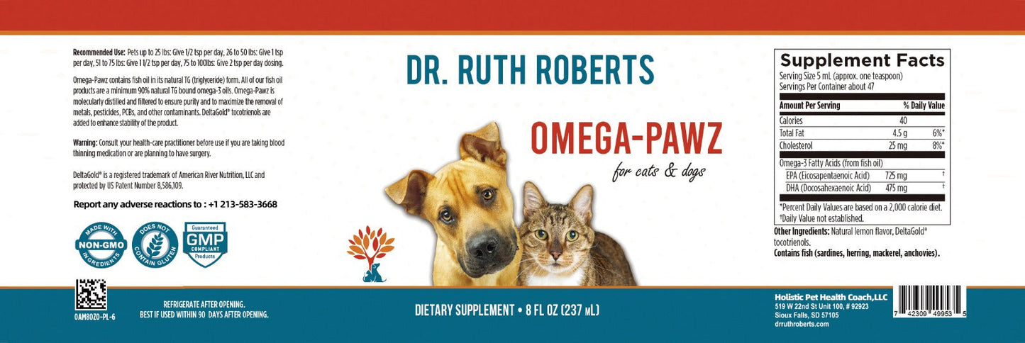 Omega Pawz Liquid Omega-3 Oil for Dogs & Cats