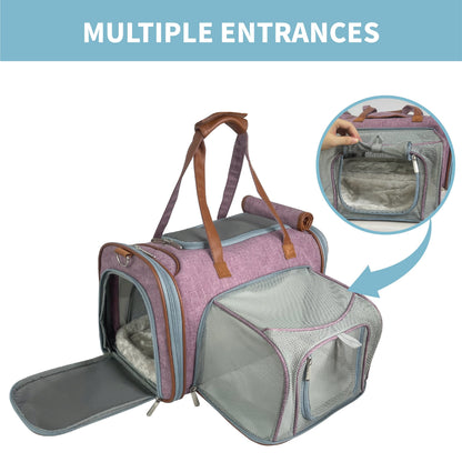 Mr. Peanut’s Gold Series Mini Expandable Pet Carrier – FAA Airline-Friendly Travel Carrier