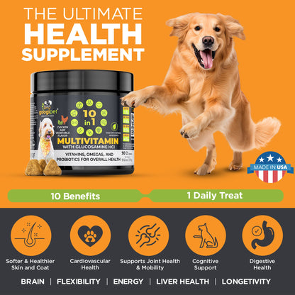Googipet 10-in-1 Multivitamin Chews for Dogs – Chicken Flavor