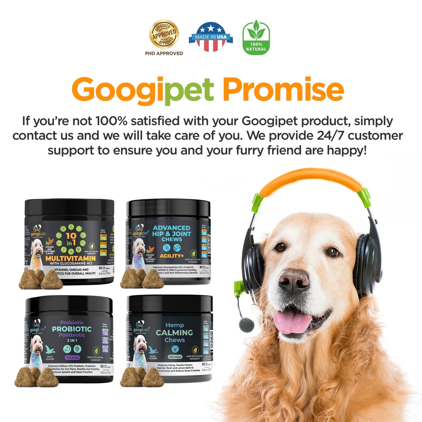 Googipet 10-in-1 Multivitamin Chews for Dogs – Chicken Flavor