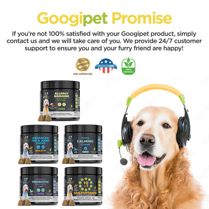 Googipet Allergy & Immune Support Chews for Dogs – Coconut & Carob Flavor