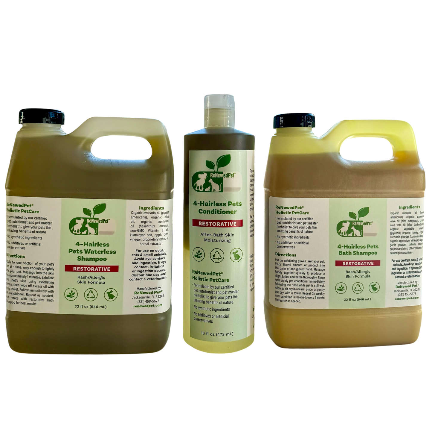 ReNewedPet Hairless Pet Restorative Care Kit