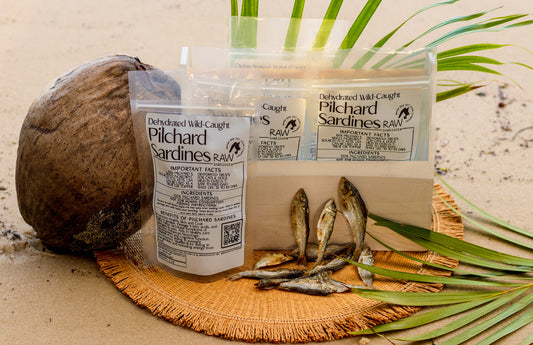 Raw Instincts Dehydrated Wild-Caught Pilchard Sardines for Cats & Dogs – 2 oz